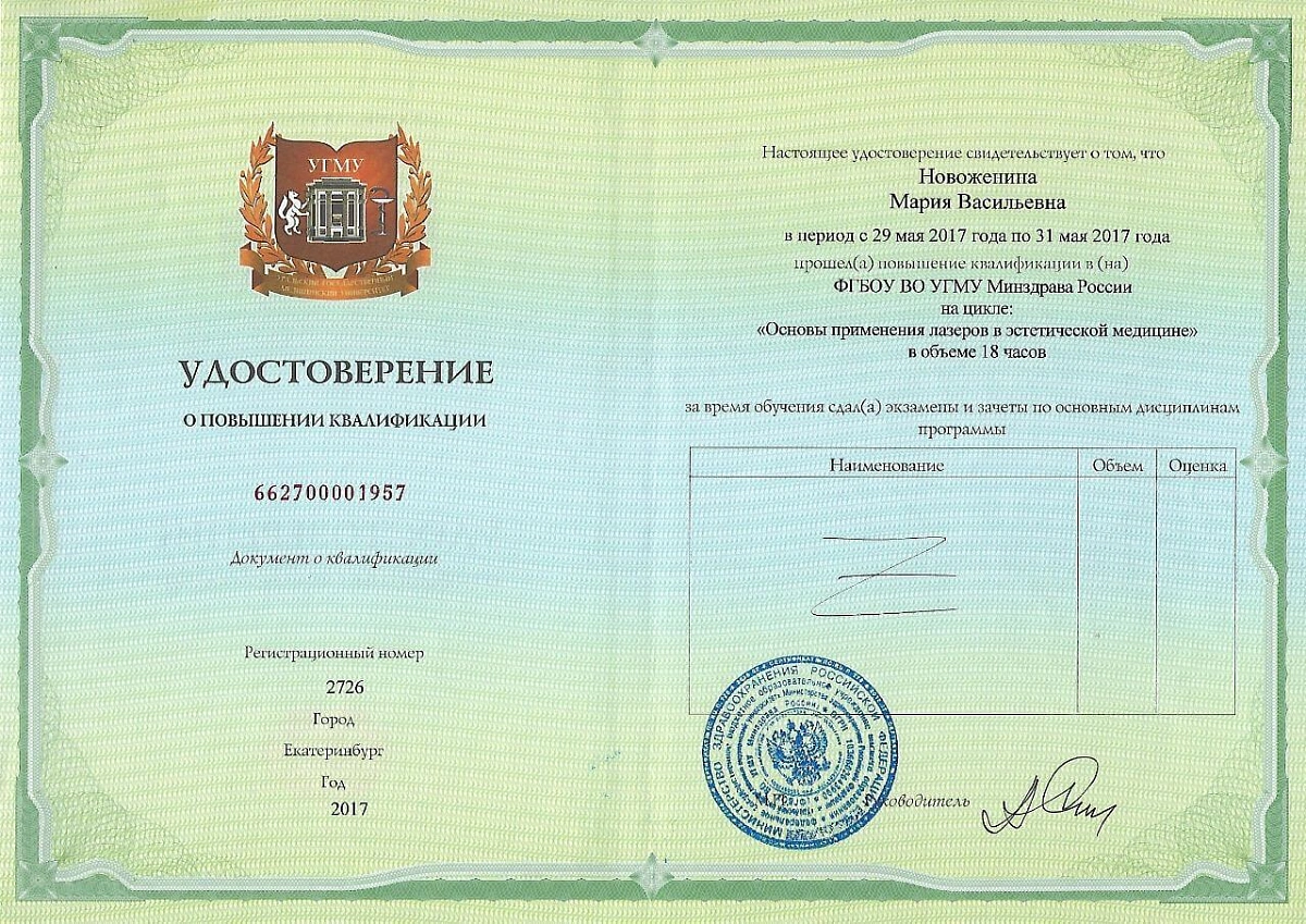 Лицензия Клиника Семейной Косметологии